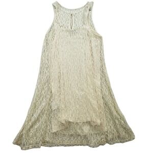 ABERCROMBIE & FITCH Lacey lined Ivory mini Dress XS‎ Fairy Y2K Whimsical